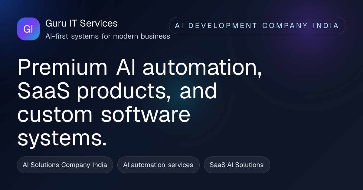 Guru IT Services | Software & AI Solutions Company